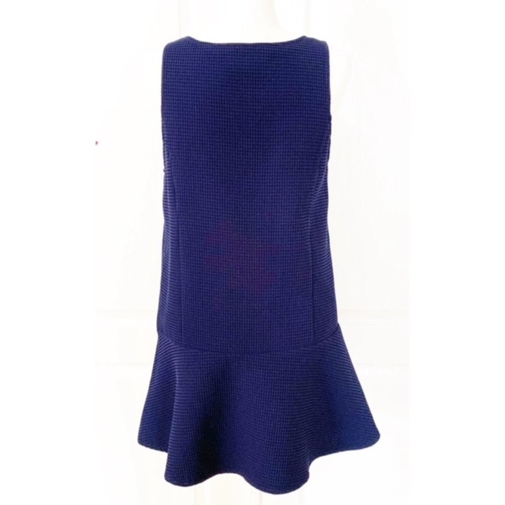 BB‎ Dakota Navy Blue Raven Drop Waist Waffle Dress – Size Small - Picture 2 of 6